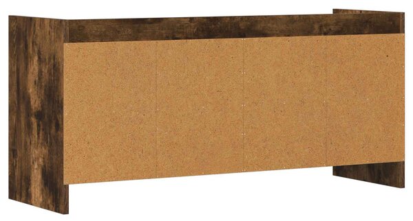 TV szekrény 100 x 33 x 47 cm Füstös Tölgy Szerelt Fa