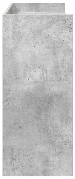 Konzolasztal Betonszürke 90 x 35 x 80 cm Szerelt Fa