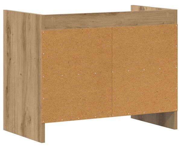 TV szekrény 60 x 33 x 47 cm Kézműves Tölgy Szerelt Fa