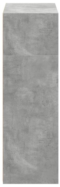 Betonszürke szerelt fa magasszekrény 70 x 41 x 124 cm