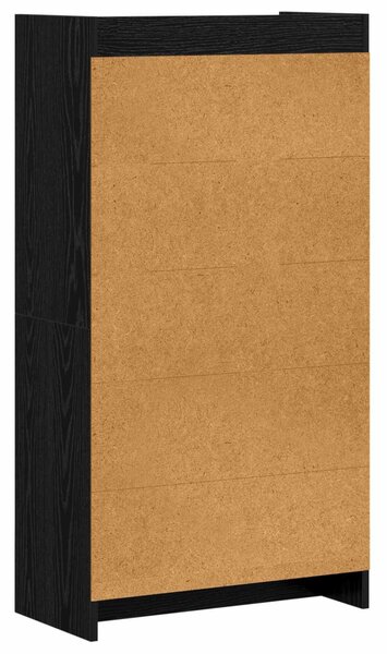 Könyvszekrény Fekete Tölgy 59 x 30 x 111 cm Szerelt Fa