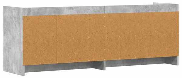 TV szekrény 135 x 33 x 47 cm Betonszürke Szerelt Fa