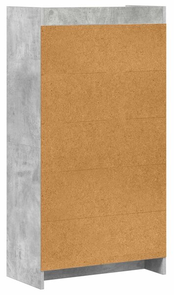 Könyvszekrény Beton Szürke 59 x 30 x 111 cm Szerelt Fa