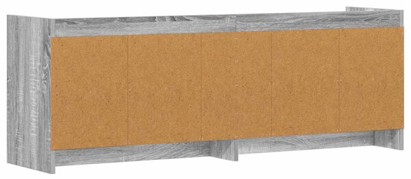 TV szekrény 135 x 33 x 47 cm Szürke Sonoma Szerelt Fa