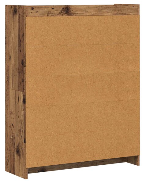 Könyvszekrény Antik Fa 87,5 x 30 x 111 cm Szerelt Fa