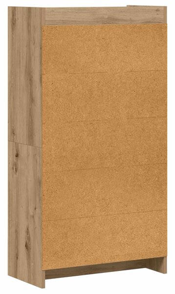 Könyvszekrény 6 szintes 59 x 30 x 111 cm Szerelt Fa
