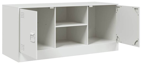 Fehér acél TV-szekrény 99 x 39 x 44 cm