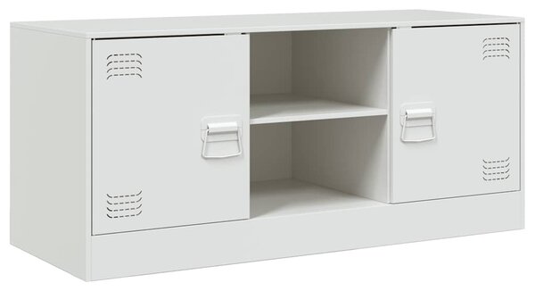 Fehér acél TV-szekrény 99 x 39 x 44 cm