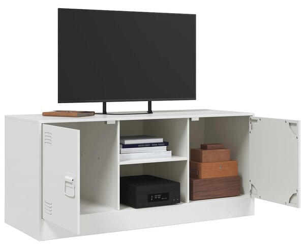 Fehér acél TV-szekrény 99 x 39 x 44 cm