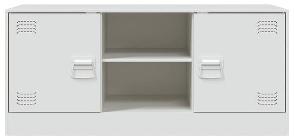 Fehér acél TV-szekrény 99 x 39 x 44 cm