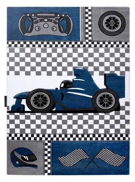PETIT szőnyeg RACE FORMULA 1 AUTÓ kék