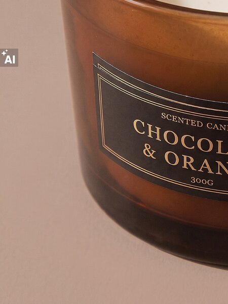 Sinsay - Illatgyertya három kanóccal Chocolate & Orange - barna