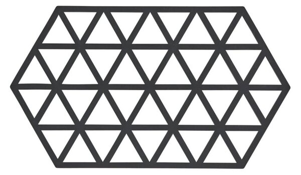 Triangles fekete szilikon edényalátét - Zone