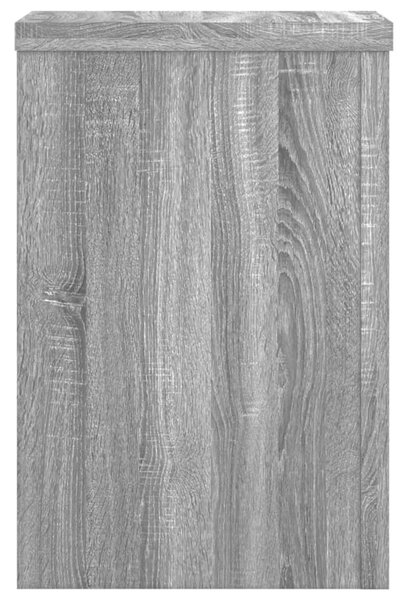 2 db szürke sonoma szerelt fa növénytartó állvány 25x25x35 cm