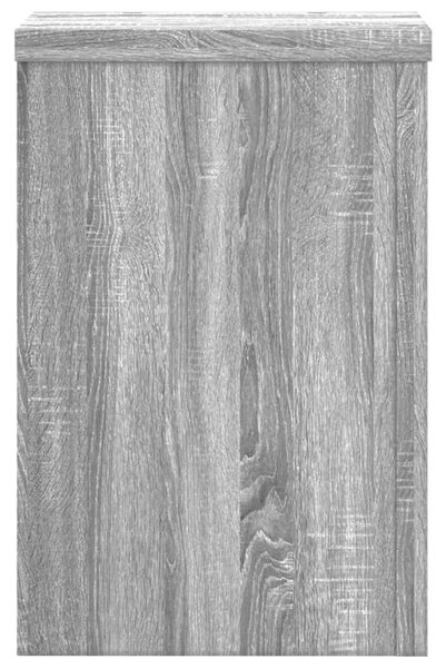 2 db szürke sonoma szerelt fa növénytartó állvány 25x25x35 cm