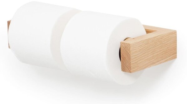 Fali WC-papír tartó tölgyfából - Wireworks