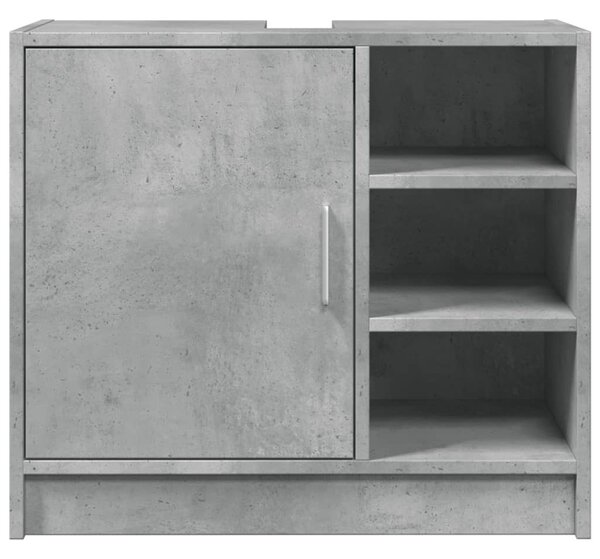 Betonszürke szerelt fa mosdószekrény 63 x 29 x 55 cm