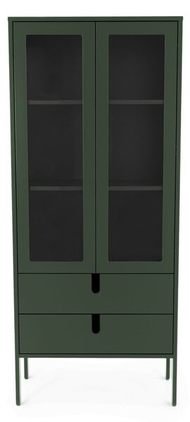 Uno sötétzöld vitrin, szélesség 76 cm - Tenzo
