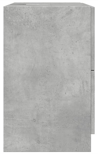 Betonszürke szerelt fa mosdószekrény 59 x 37 x 59 cm