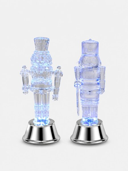 Sinsay - Karácsonyi LED dekorációs szett diótörő figura formában 2 pack - fehér