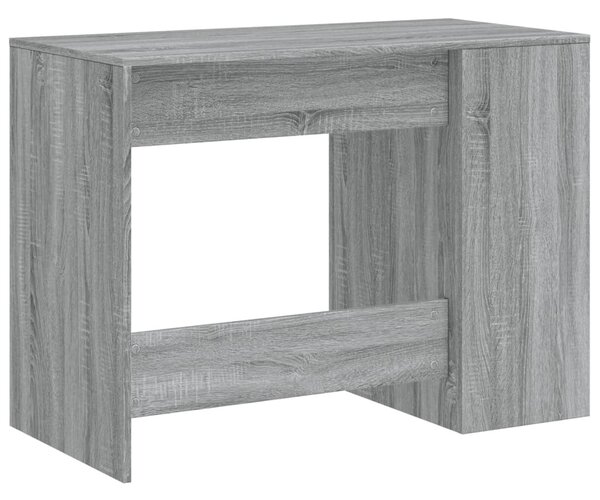 Szürke sonoma színű szerelt fa íróasztal 102x50x75 cm