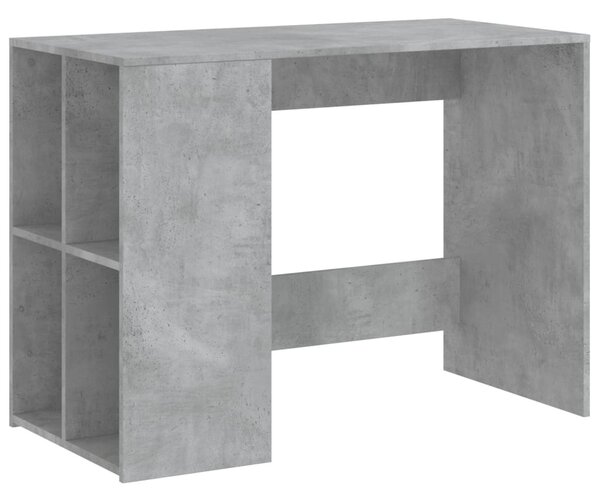Betonszürke szerelt fa íróasztal 102x50x75 cm