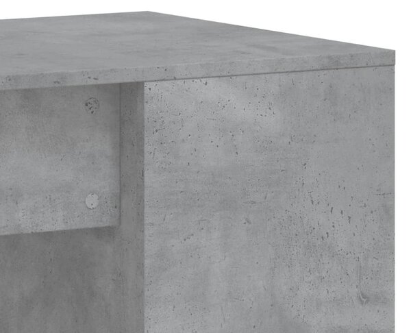 Betonszürke szerelt fa íróasztal 102x50x75 cm