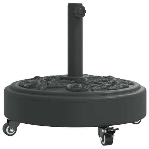 Görgős kerek napernyőtalp rúdhoz Ø38 / 48 mm 27 kg