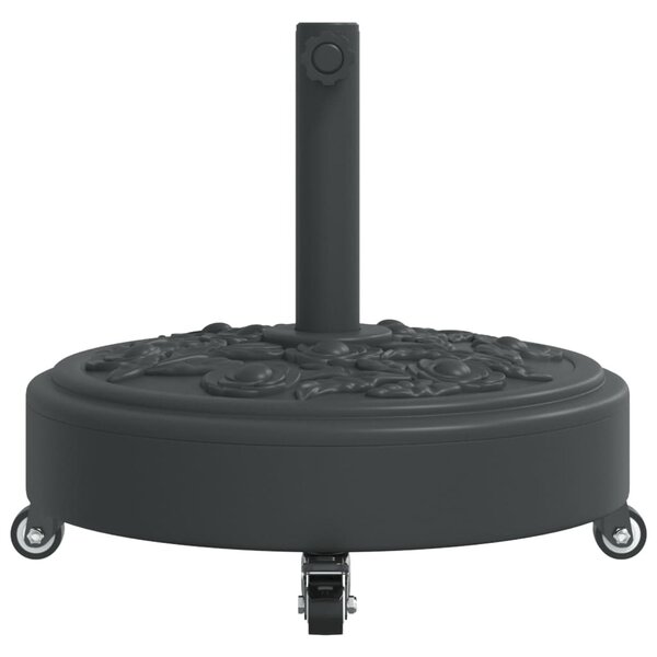 Görgős kerek napernyőtalp rúdhoz Ø38 / 48 mm 27 kg