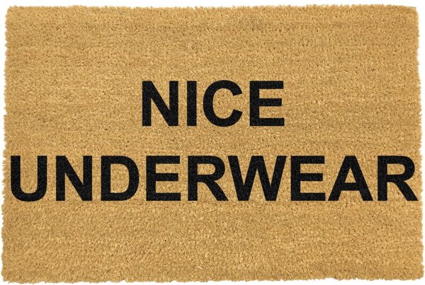 Nice Underwear természetes kókuszrost lábtörlő, 40 x 60 cm - Artsy Doormats