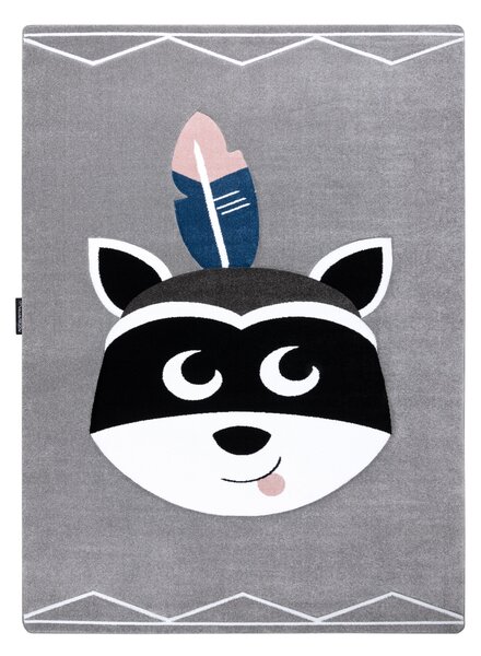 PETIT szőnyeg RACCOON MUKKI MOSÓMEDVE szürke