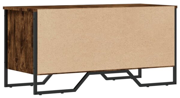 Füstös tölgy színű szerelt fa cipőszekrény 90 x 38 x 45,5 cm