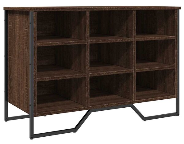 Barna tölgy színű szerelt fa cipősszekrény 90 x 38 x 61,5 cm