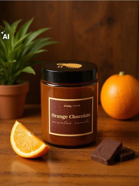 Sinsay - Gyertya Orange Chocolate - barna