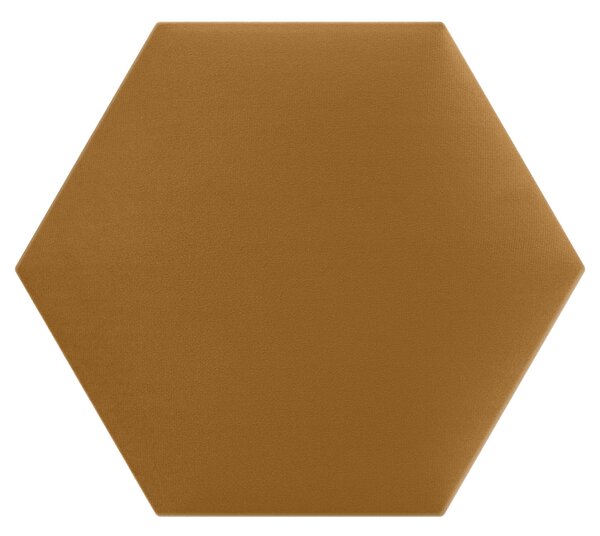 Kárpitozott panel - Hatszög - 30x26cm Szín: Barna