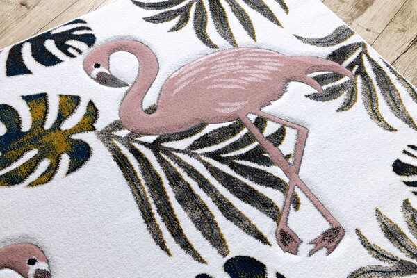 PETIT szőnyeg GARDEN Flamingók A MONSTERA LEVEL krém