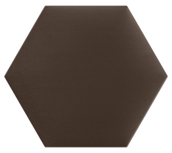 Kárpitozott panel - Hatszög - 30x26cm Szín: Barna
