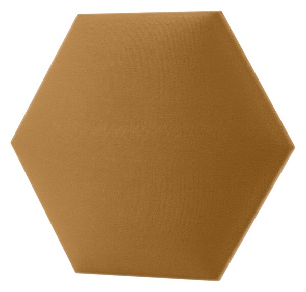 Kárpitozott panel - Hatszög - 30x26cm Szín: Barna