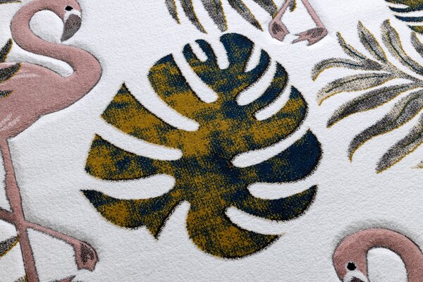 PETIT szőnyeg GARDEN Flamingók A MONSTERA LEVEL krém