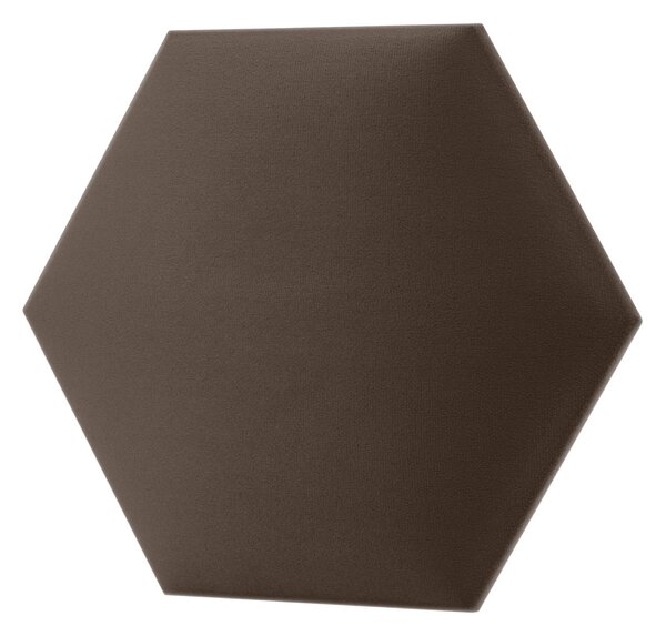 Kárpitozott panel - Hatszög - 30x26cm Szín: Barna