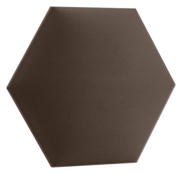 Kárpitozott panel - Hatszög - 30x26cm Szín: Barna