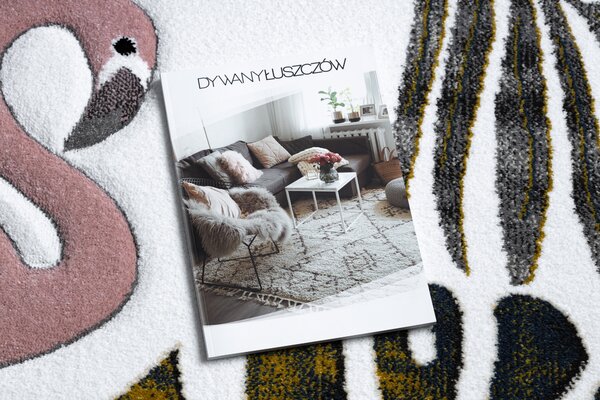 PETIT szőnyeg GARDEN Flamingók A MONSTERA LEVEL krém