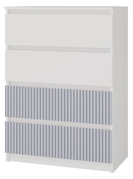 MIX M4 ARTEO komód, 70x97x40 cm, fehér-kék