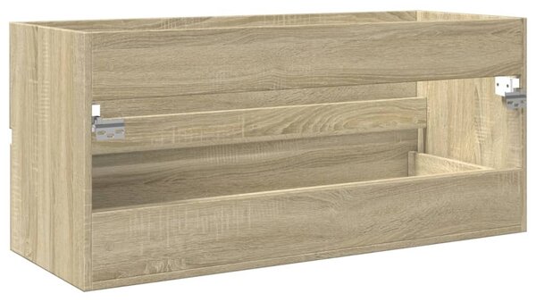 Sonoma tölgy szerelt fa fürdőszobai mosdószekrény 100x38,5x45cm