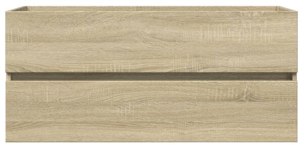 Sonoma tölgy szerelt fa fürdőszobai mosdószekrény 100x38,5x45cm