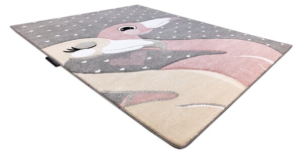 PETIT szőnyeg FLAMINGOS Flamingók szív szürke