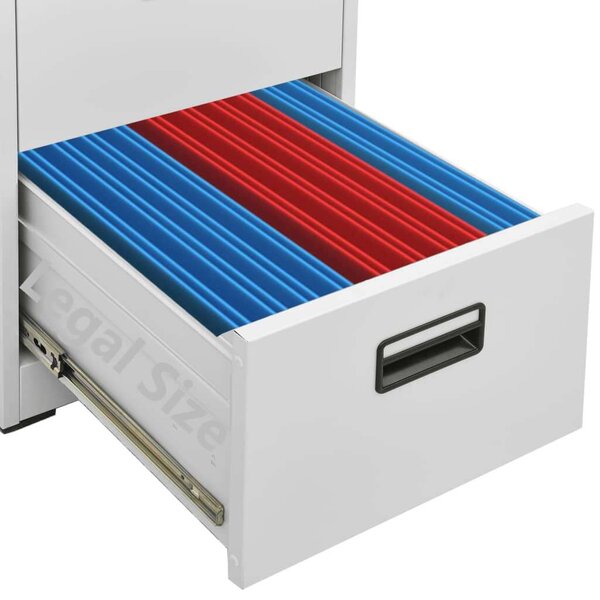 Acél Irattartó Szekrény - 4 Fiók - 133 cm