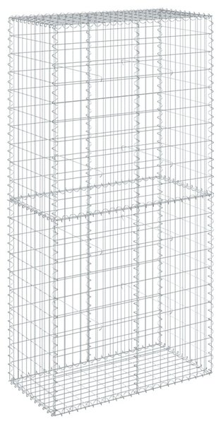 Horganyzott vas gabion kosár fedéllel 100 x 50 x 200 cm