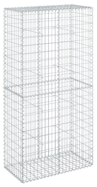 Horganyzott vas gabion kosár fedéllel 100 x 50 x 200 cm
