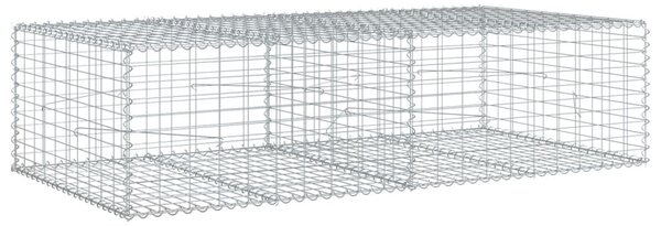 Horganyzott vas gabion kosár fedéllel 200 x 100 x 50 cm